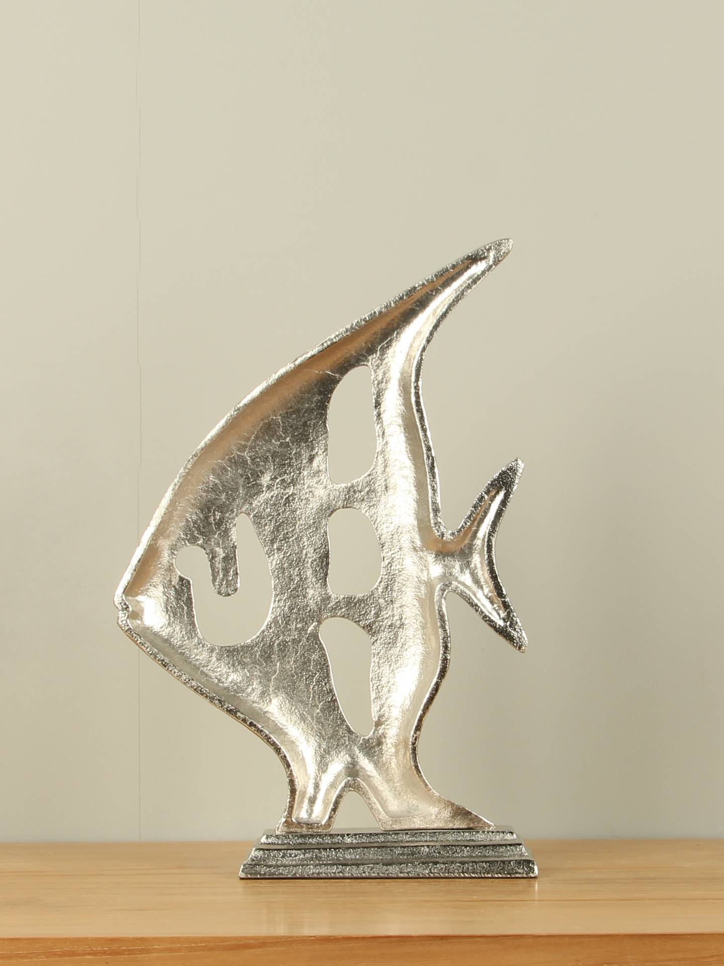 Figur für den Innenbereich - Aluminium - Dekoration Fisch - 39x25 cm – Bild 2