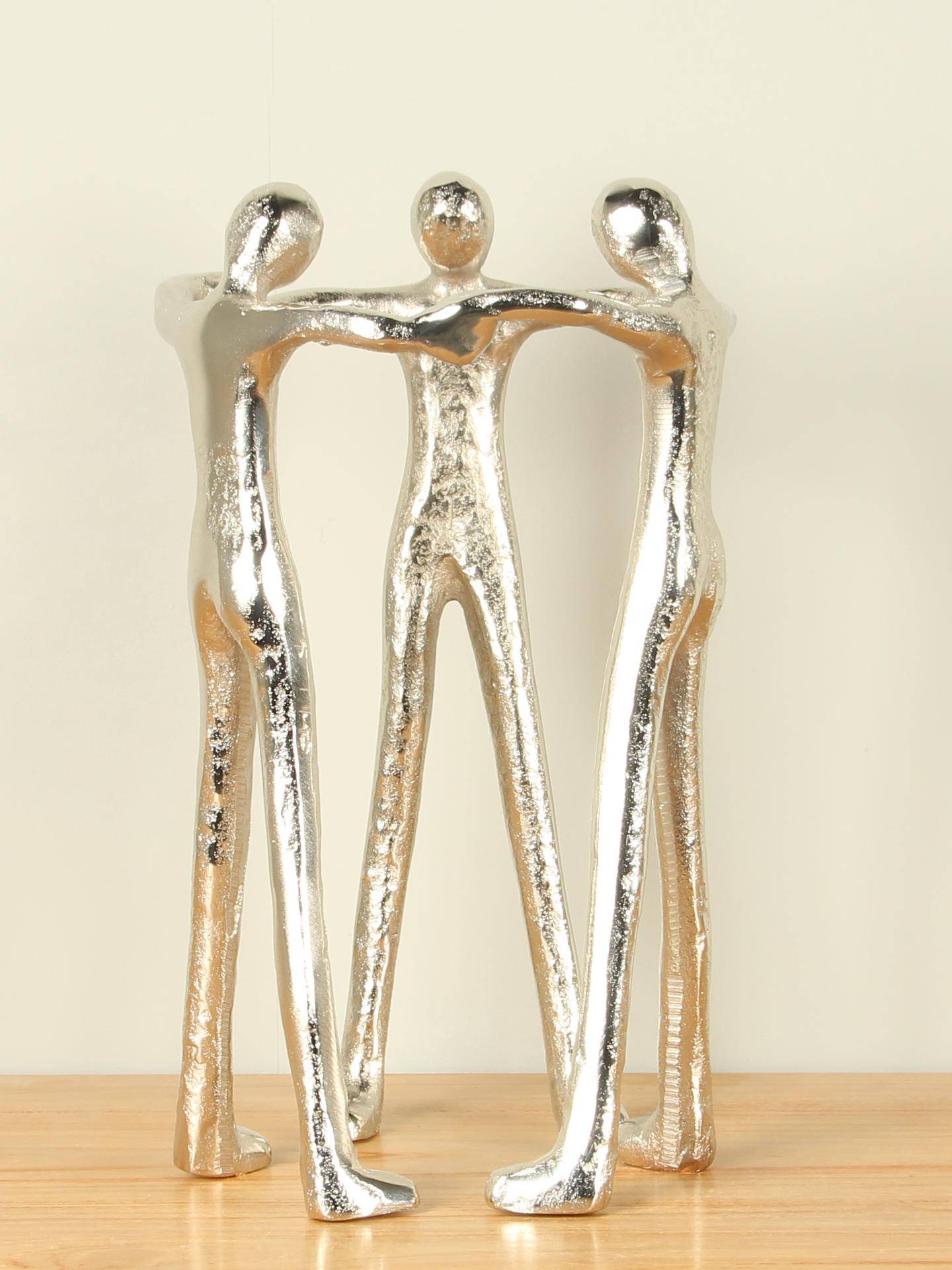 Figur für den Innenbereich - Aluminium - Gemeinsam stark