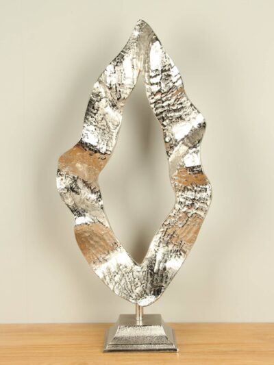 Figur für den Innenbereich – Aluminium – Flamme – 80×39 cm