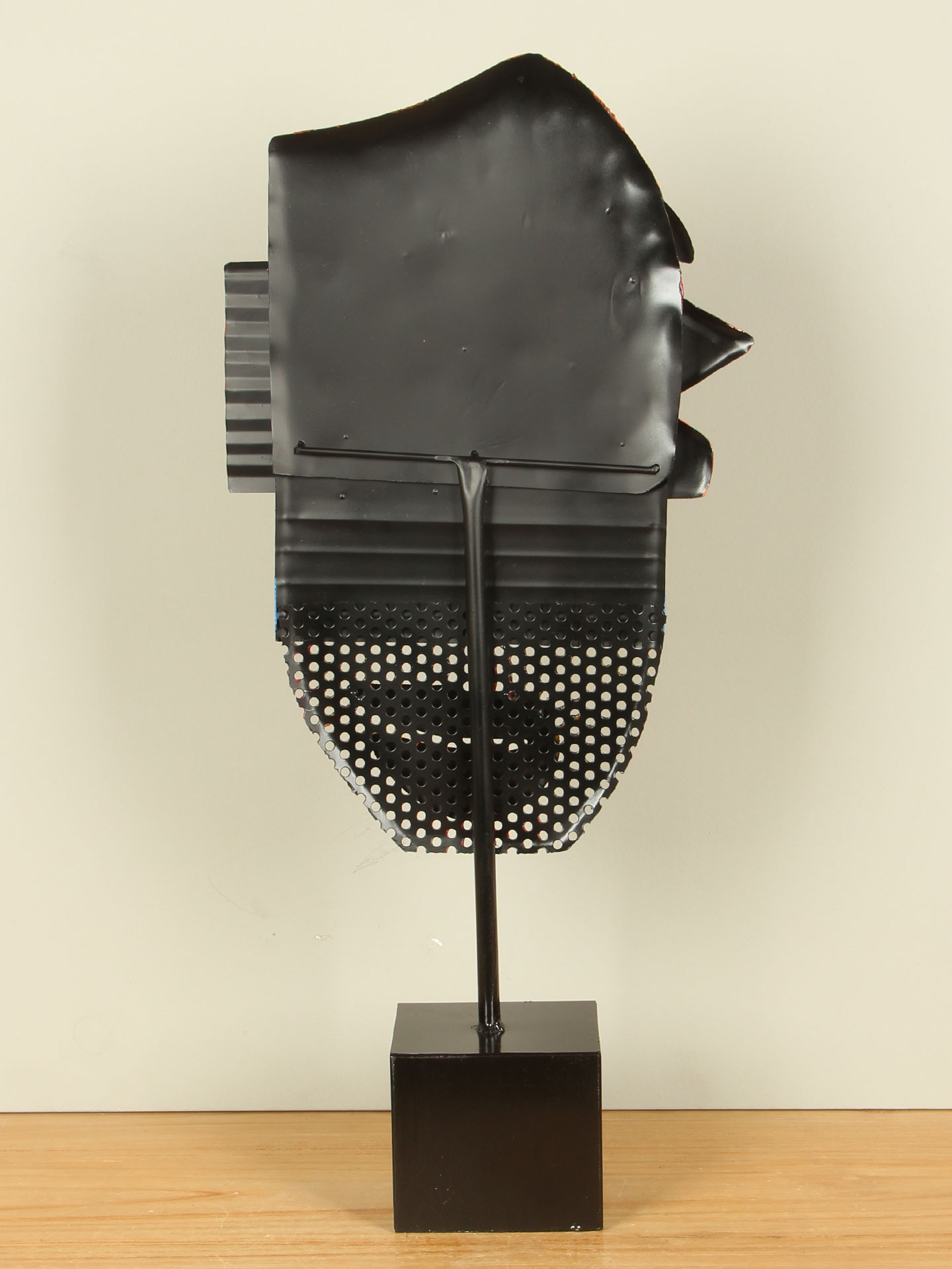 Figur für den Innenbereich - Multicolor - Metall - Maske bunt - 65x30x12 cm – Bild 4