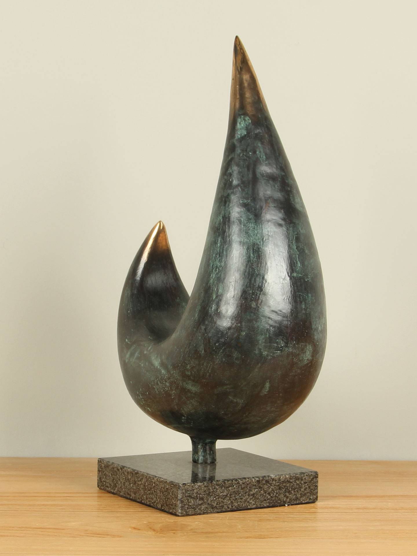 Skulptur für drinnen oder draußen - Bronze - Vogel - 43x27x13 cm – Bild 2