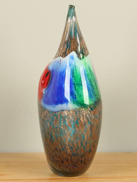 Tropfen - Multicolor - Glas - Bunter Tropfen mit gedrehter Spitze, 33 cm, A004 - 33x20x12 cm – Bild 2