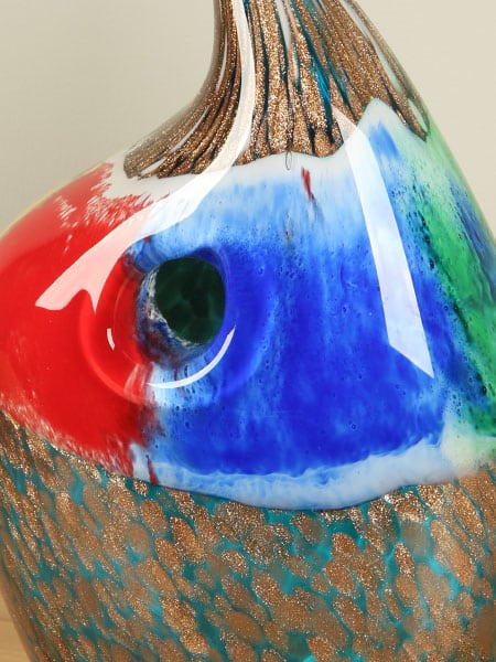 Tropfen - Multicolor - Glas - Bunter Tropfen mit gedrehter Spitze, 33 cm, A004 - 33x20x12 cm – Bild 4