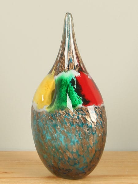 Tropfen - Multicolor - Glas - Bunter Tropfen mit gerader Spitze, 32 cm, A004 - 32x20x10 cm – Bild 2