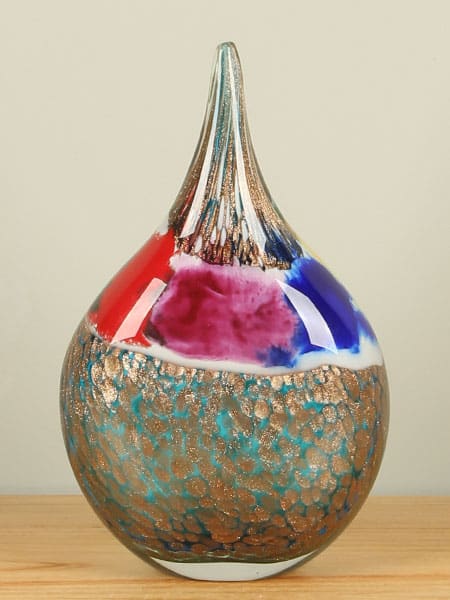 Tropfen - Multicolor - Glas - Bunter Tropfen mit gerader Spitze, 32 cm, A004 - 32x20x10 cm – Bild 3