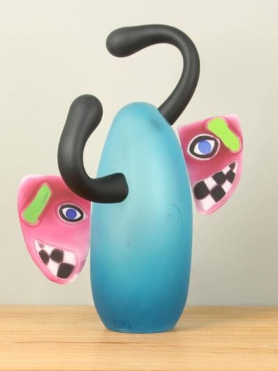 Exklusive Glaskunst – Blau – Glas – Skulptur Dancer, 50 cm – 50x35x30 cm