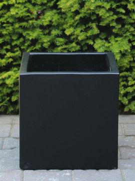 Pflanzgefäß - Schwarz - Light Cement - 20x20x20 cm – Bild 2