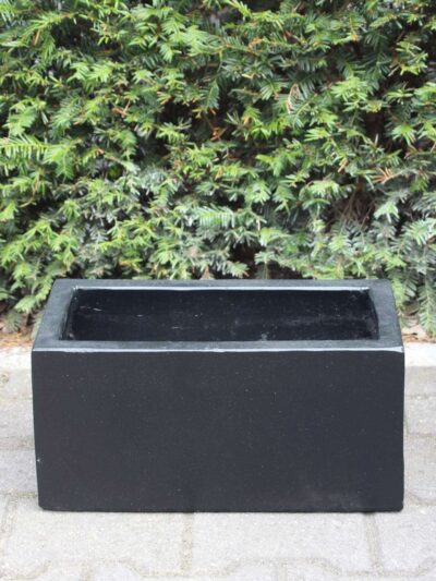Pflanzgefäß – Schwarz – Light Cement – 20x40x20 cm