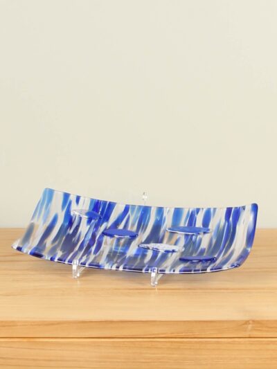 Schale – Blau – Glas – Wienblau – 17 cm