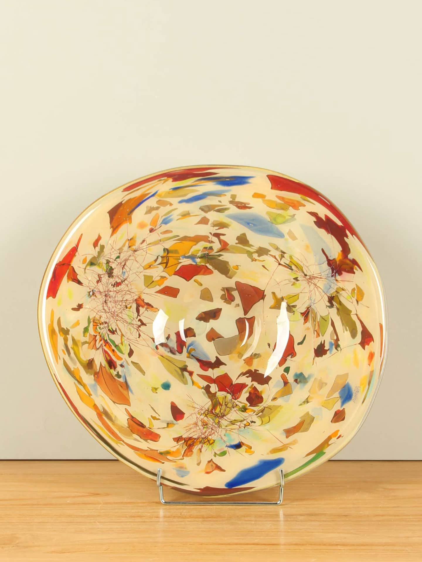Schale - Multicolor - Glas - Linea, 44 cm