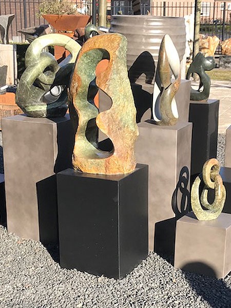 Sockel / Säule - Schwarz - Light Cement - 30x30x30 cm – Bild 3