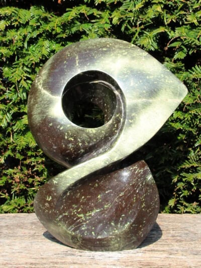 Gartenfigur – Cheetah Jade – Grün – Naturstein – Fiesta – 34x27x16 cm