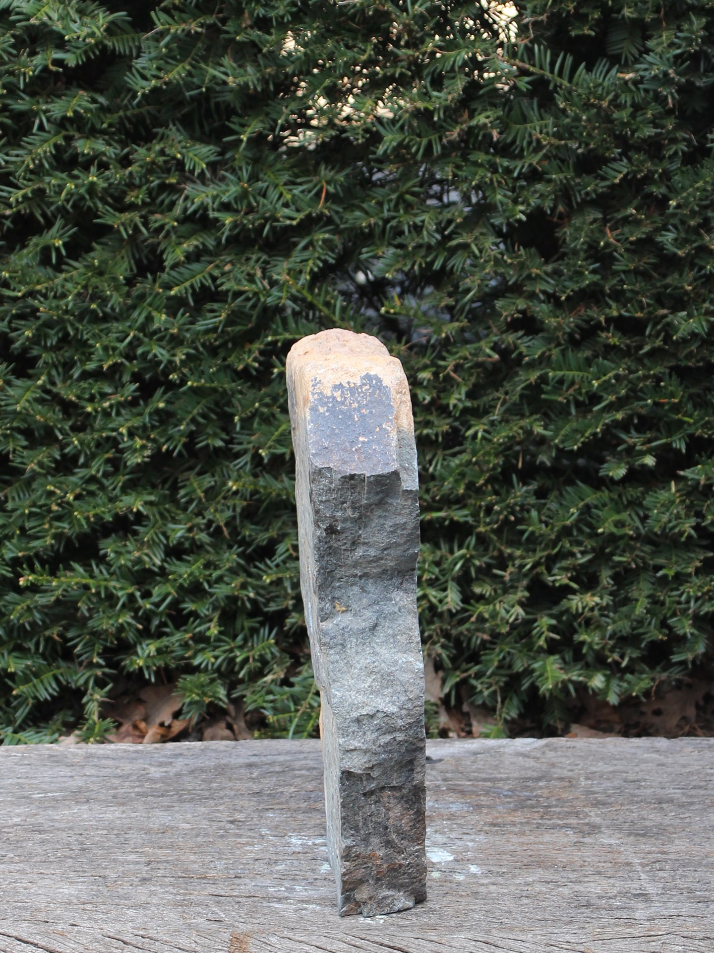 Gartenfigur - Springsteen - Grün - Naturstein - Tunnel - 41x36x8 cm – Bild 4