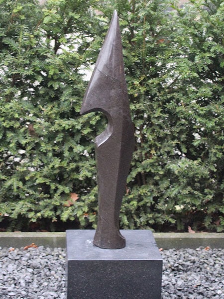 Gartenfigur - Schwarz - Naturstein - Torso klein - 67x20x12 cm
