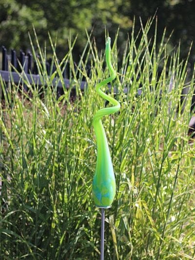 Gartenstecker – Grün – Glas – Spirale groß limettengrün 106