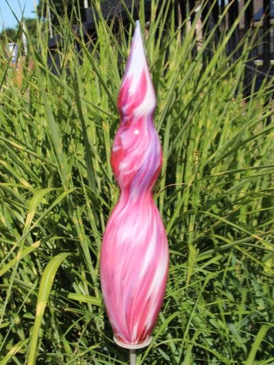 Gartenstecker – Rosa – Glas – Saturn, rosa 463