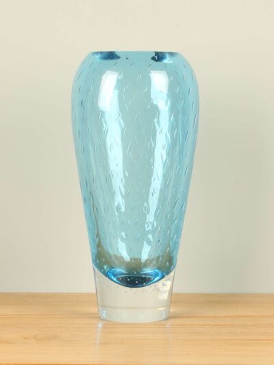 Vase – Blau – Glas – Bubble blau
