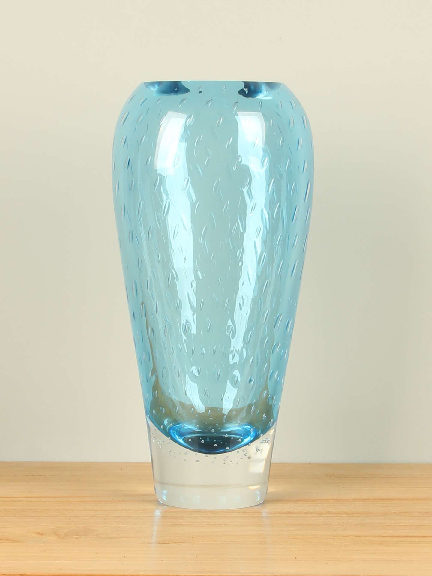 Vase - Blau - Glas - Bubble blau