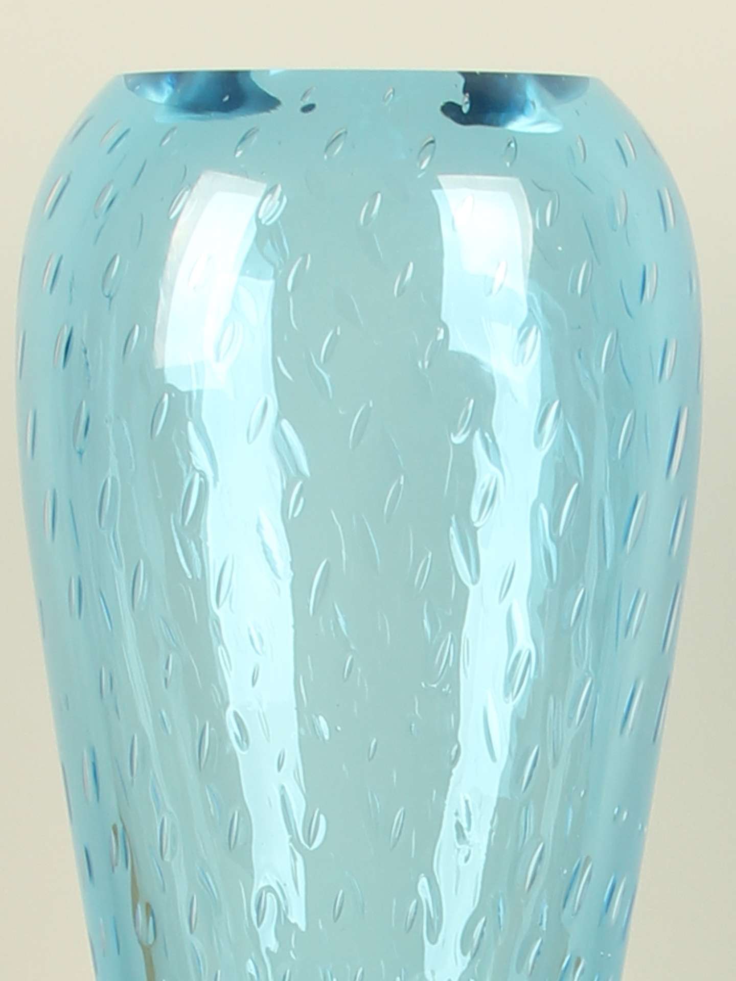 Vase - Blau - Glas - Bubble blau – Bild 2