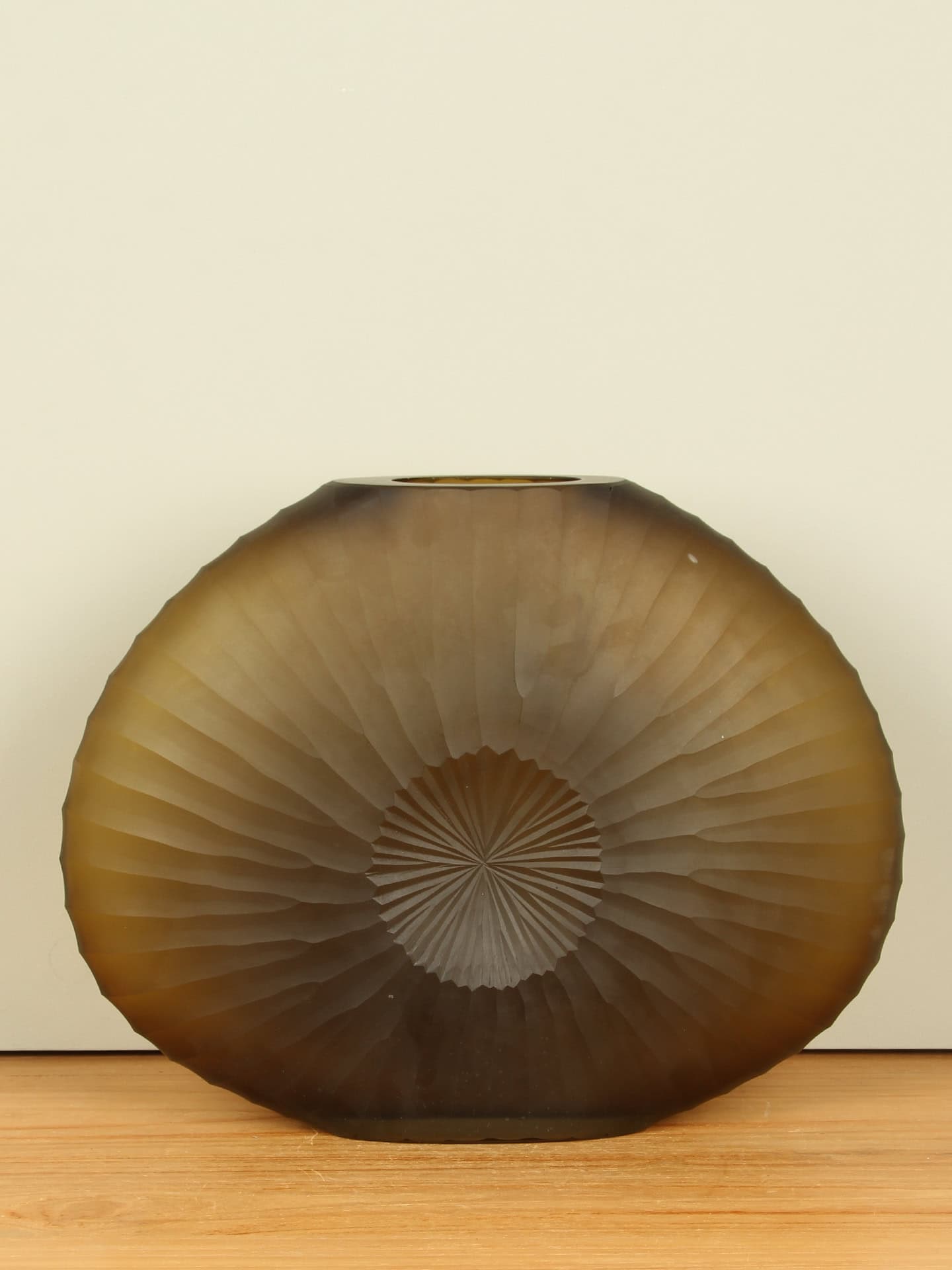 Vase - Braun mattiert - Glas - 32x40x9 cm