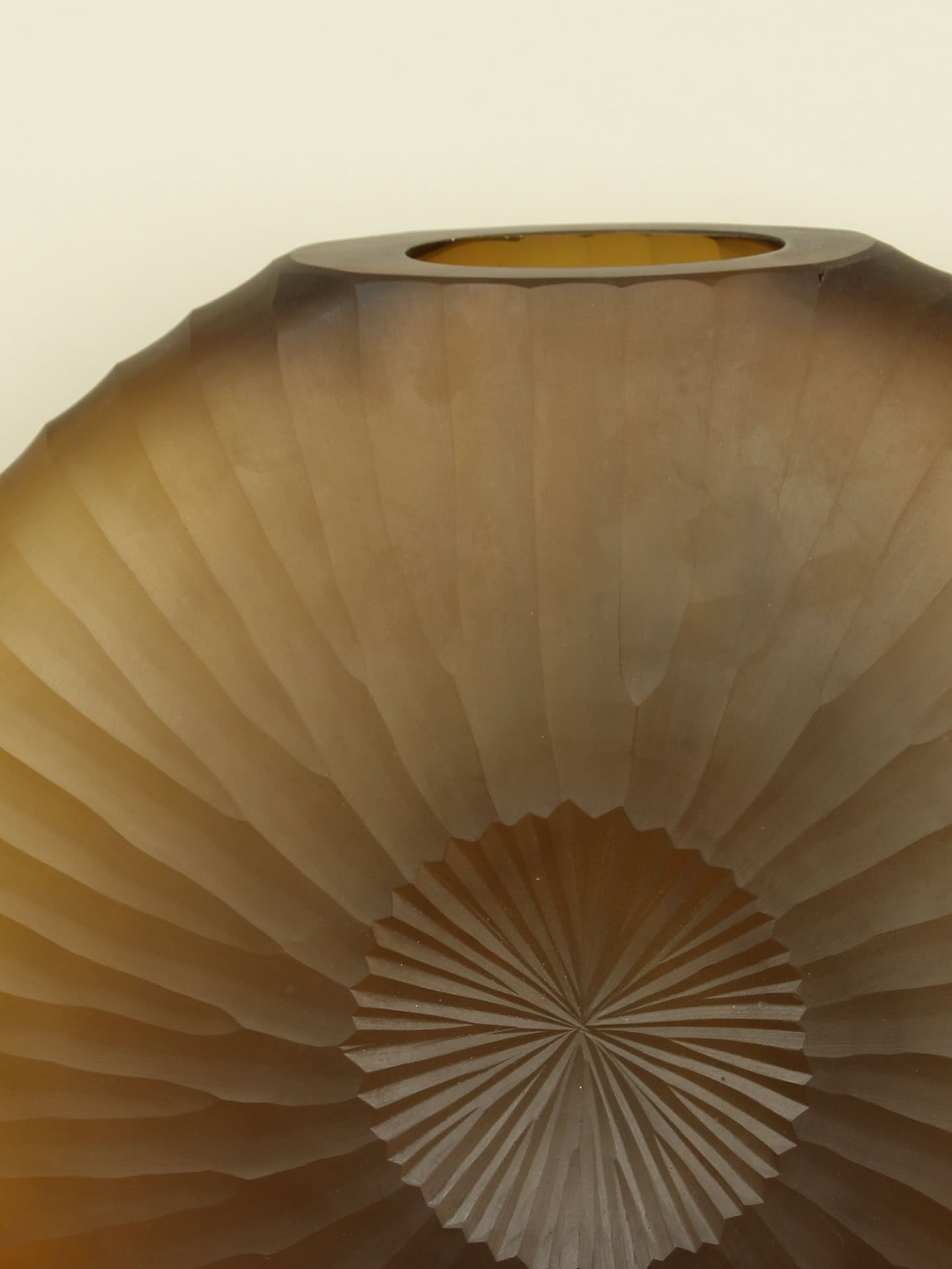Vase - Braun mattiert - Glas - 32x40x9 cm – Bild 3