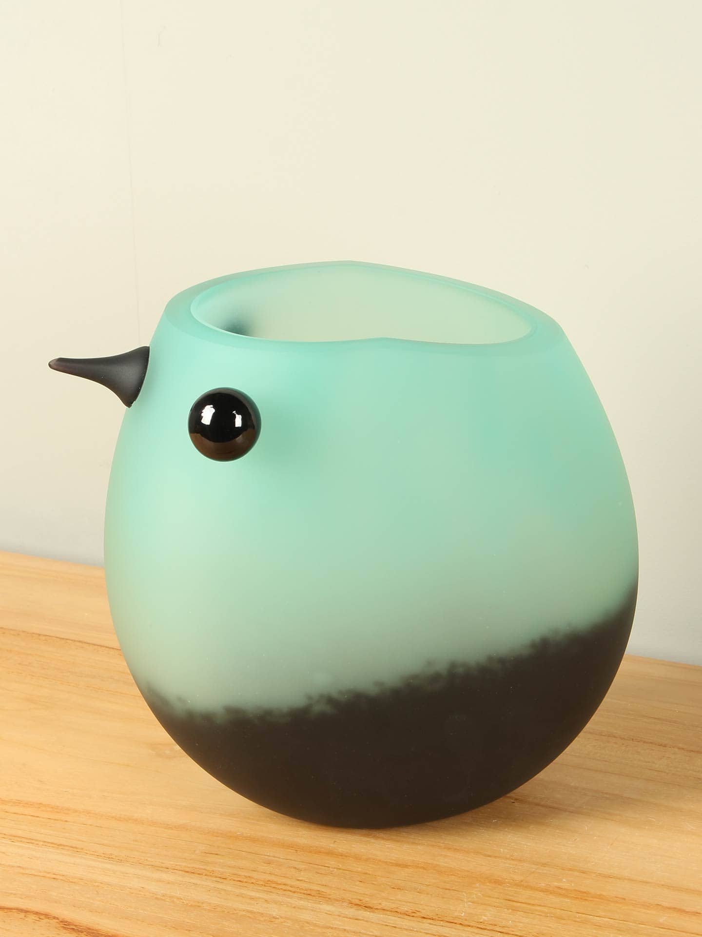 Vaas, Glaskunst - Blau - Glas - Vogel - 22x23x14 cm – Bild 3