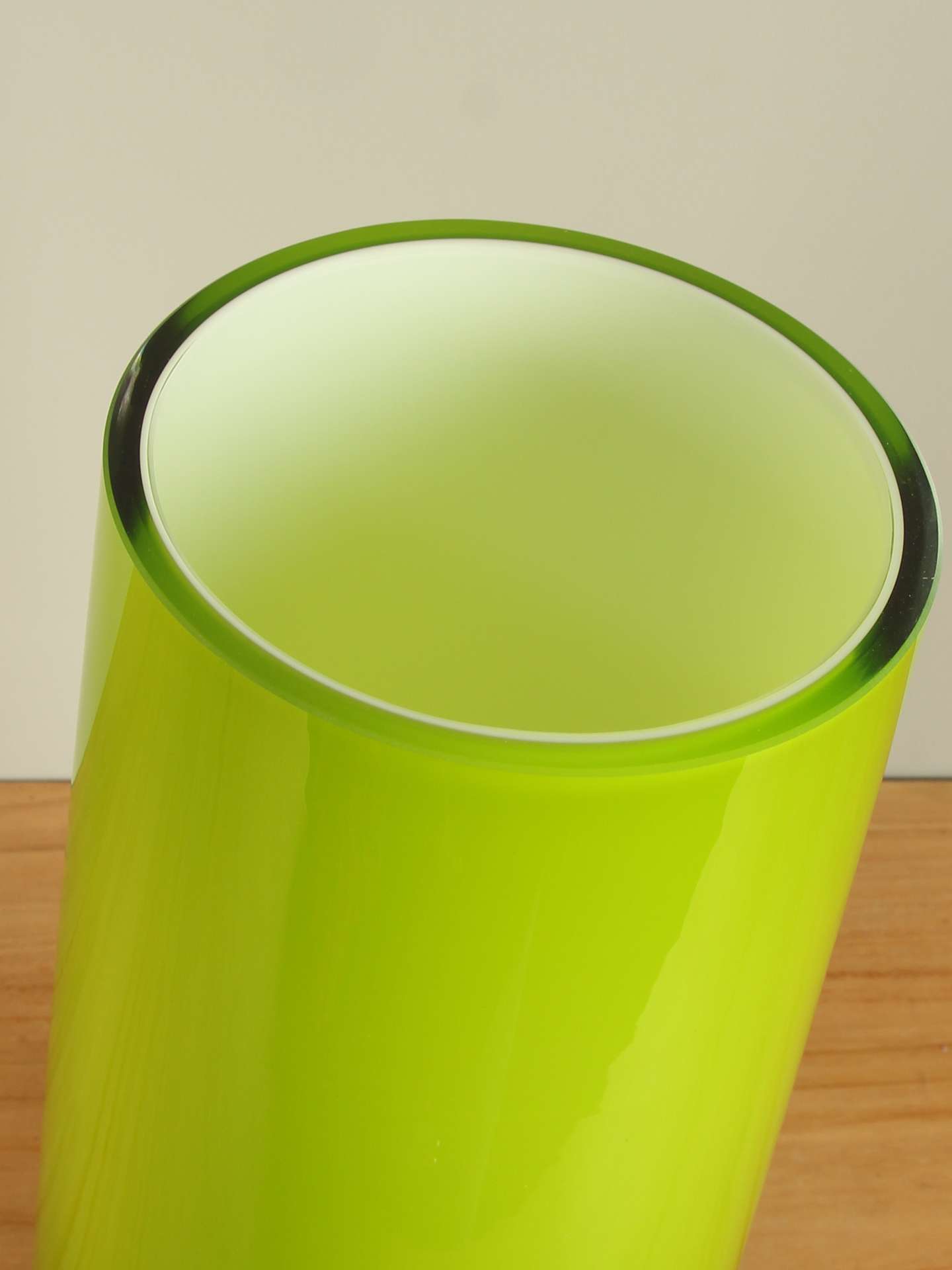 Vase - Grün - Glas - apfelgrün – Bild 2