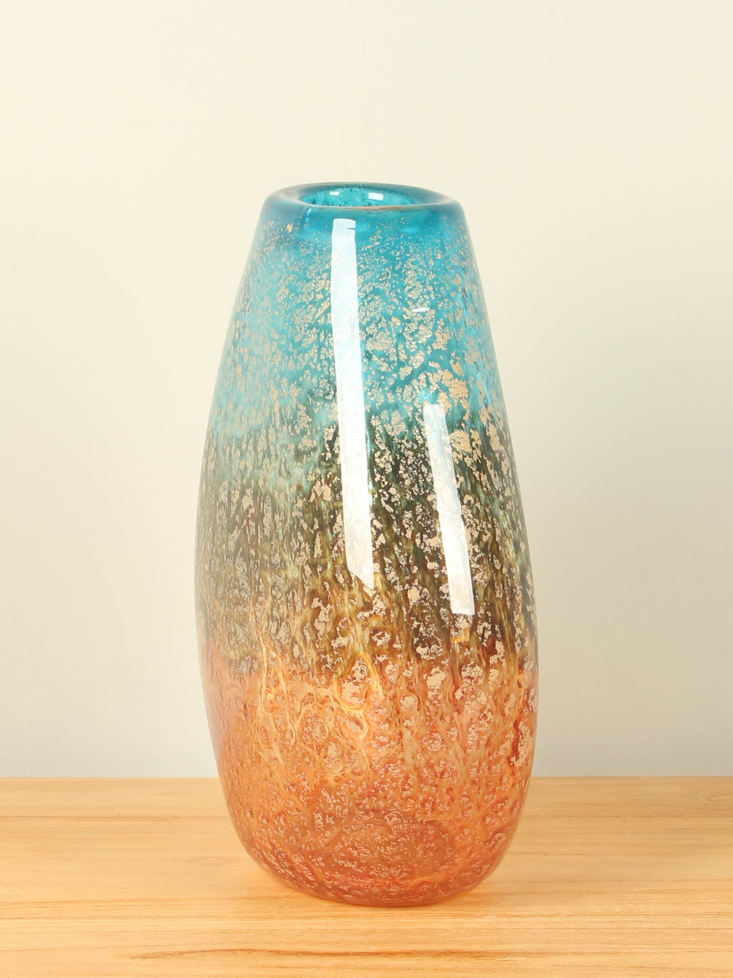 Vase - Multicolor - Glas - Erde/Wasser - 32x24x12 cm – Bild 2