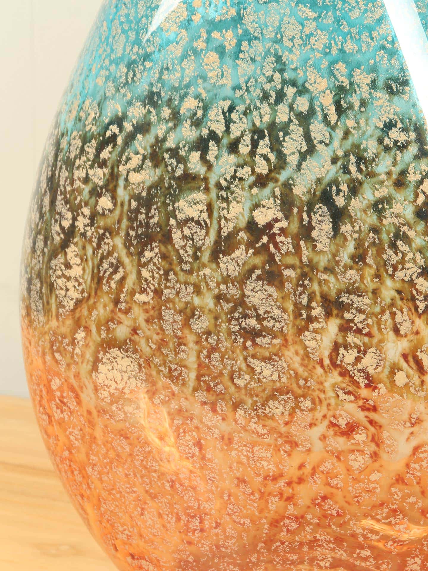 Vase - Multicolor - Glas - Erde/Wasser - 32x24x12 cm – Bild 3