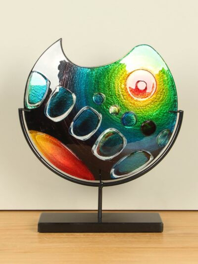 Vase – Multicolor – Glas – Sun auf Ständer – 37x31x10 cm