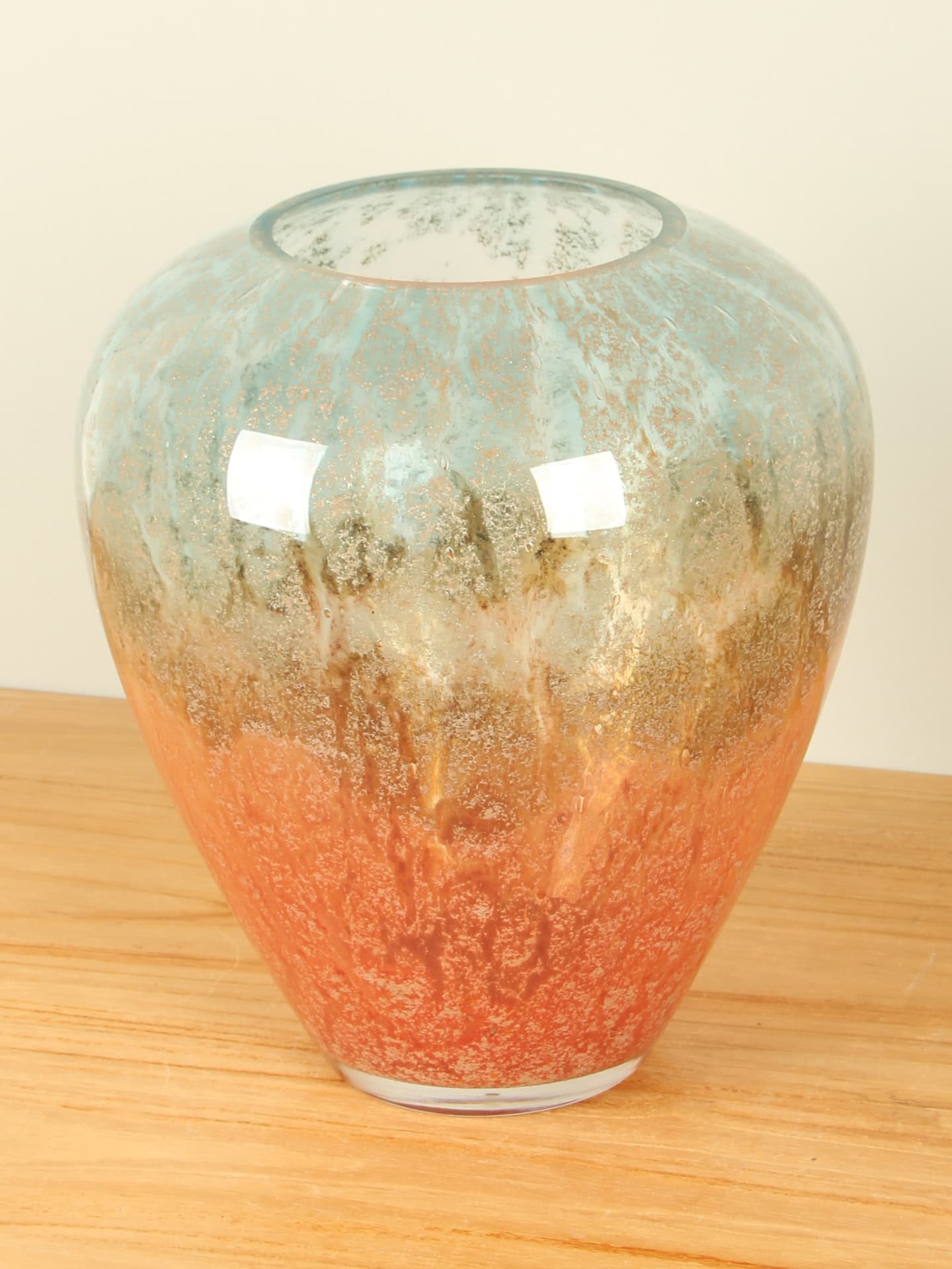 Vase - Orange - Glas - Erde/Wasser – Bild 2