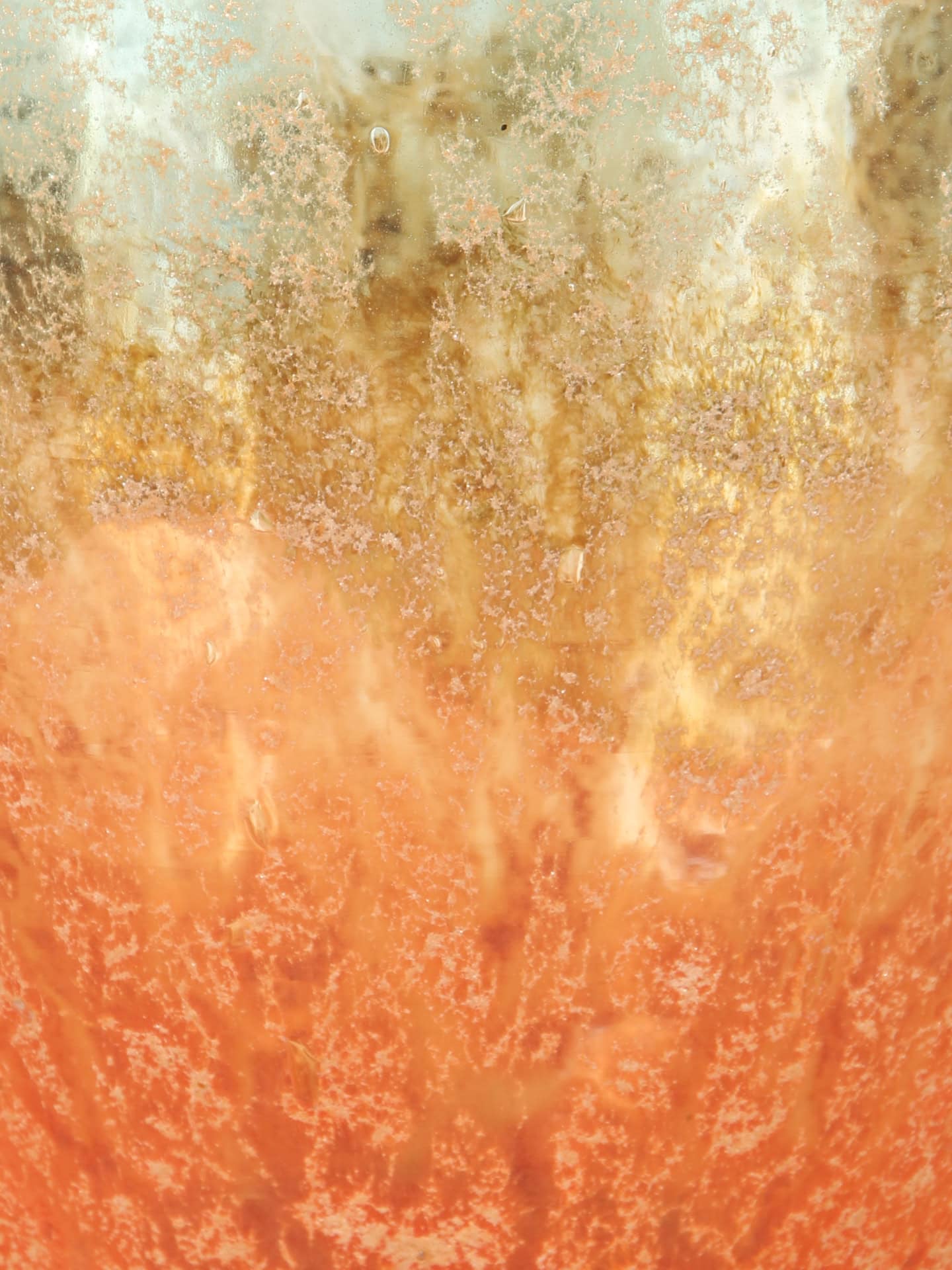 Vase - Orange - Glas - Erde/Wasser – Bild 3