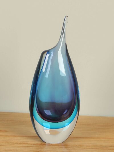 Vase – Violett – Glas – Blau/lila 30 cm – 30x13x7 cm