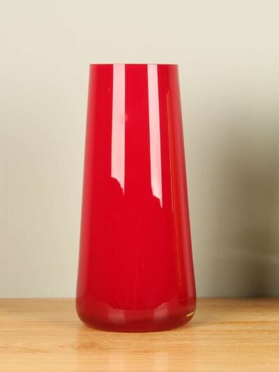 Vase – Rot – Glas – rot
