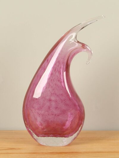 Vase – Rosa – Glas – 30x15x8 cm