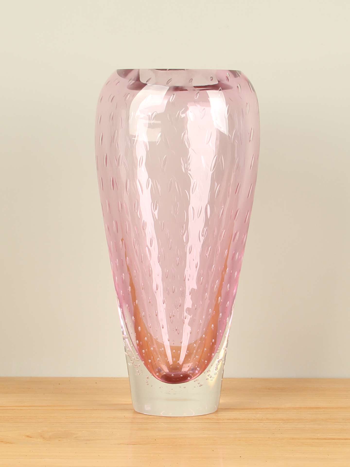 Vase - Rosa - Glas - Bubble rosa
