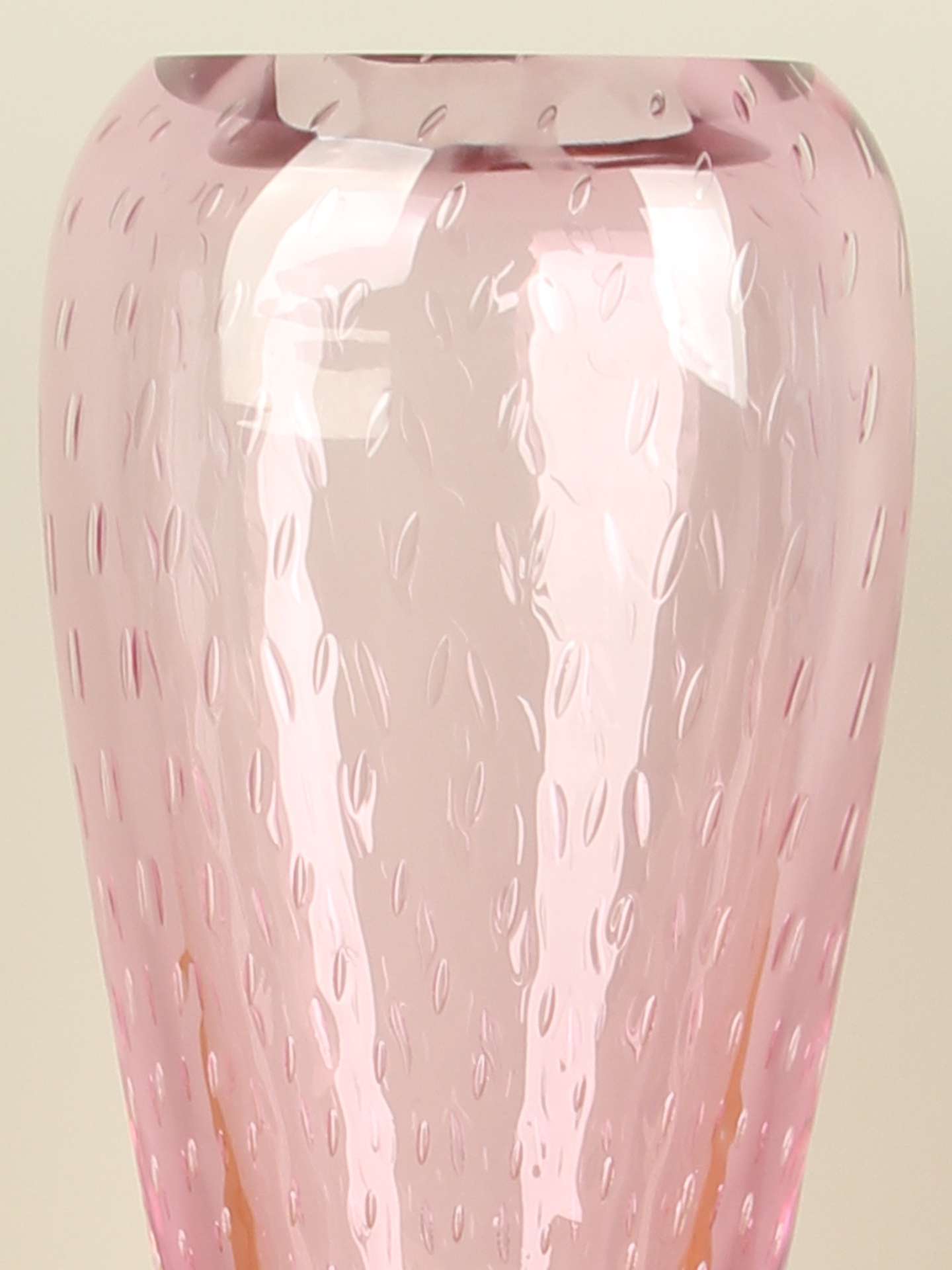 Vase - Rosa - Glas - Bubble rosa – Bild 2