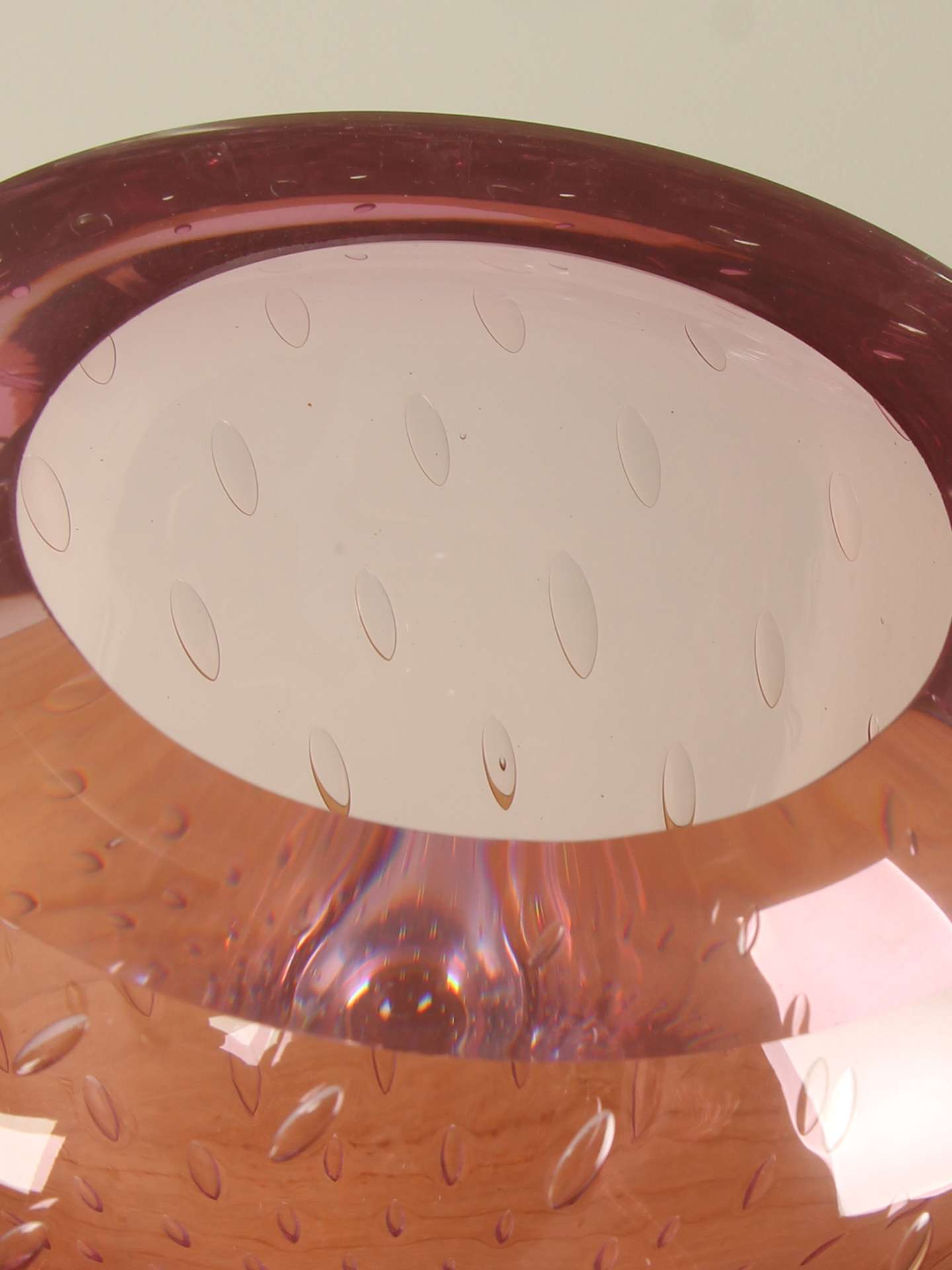 Vase - Rosa - Glas - Bubble rosa – Bild 3