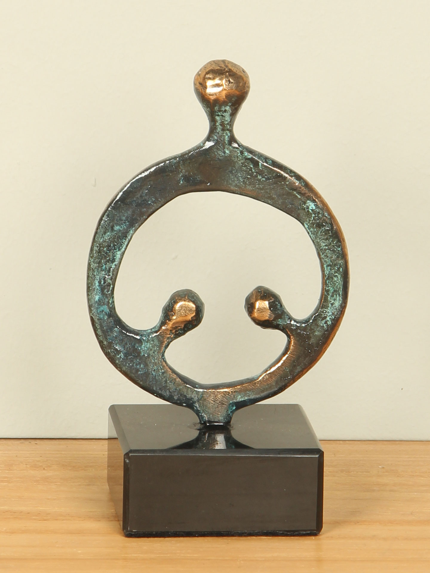 Figur für den Innenbereich - Bronze - Umarmung - 12x6x5 cm – Bild 3