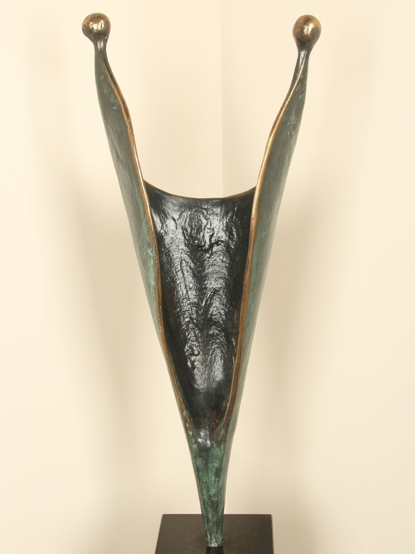 Skulptur für drinnen oder draußen - Bronze - Beziehung - 65x28x15 cm – Bild 4