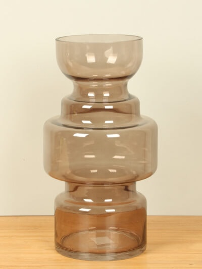 Vase – Braun – Glas – Chazia niedrig