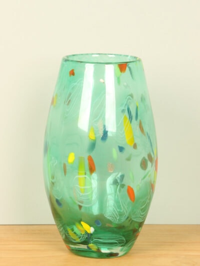 Vase – Multicolor – Glas – Vase grün – 31x15x15 cm
