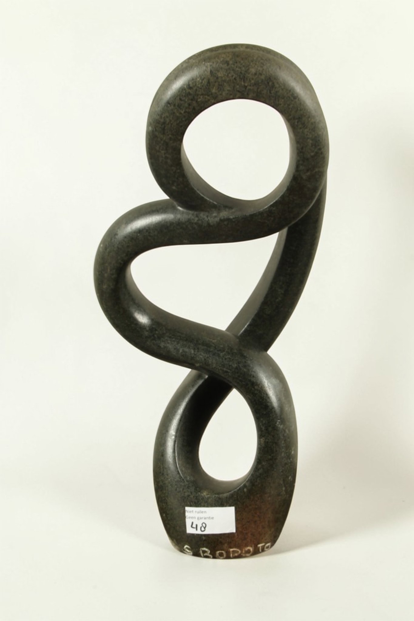 Gartenfigur - Cheetah Jade - Grün - Naturstein - Bubbles - 40x18x11 cm – Bild 3