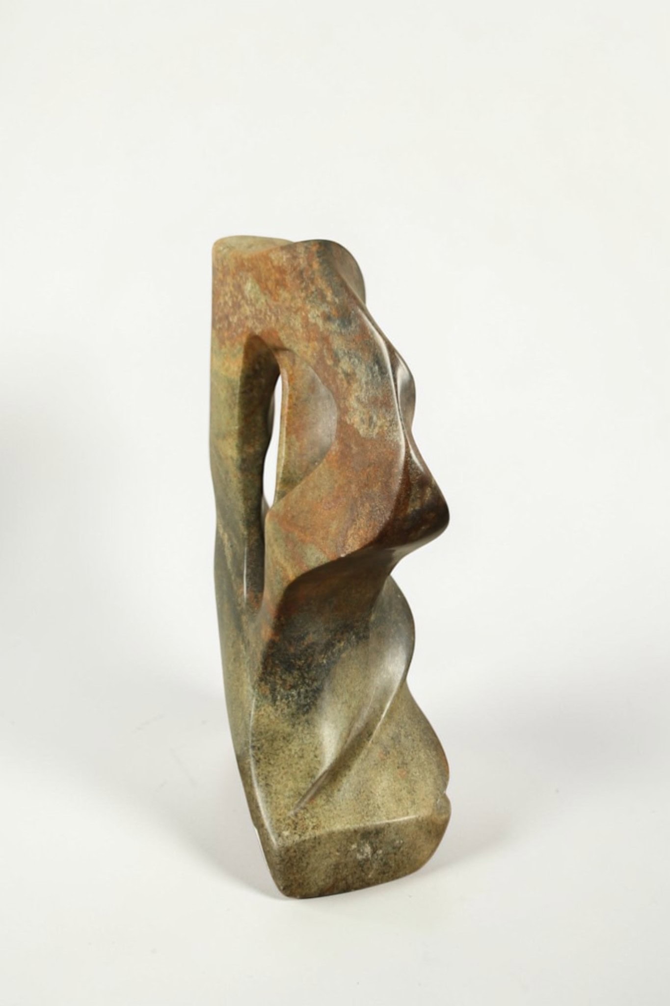 Gartenfigur - Serpentijn - Grün - Naturstein - Twist - 28x18x12 cm – Bild 4