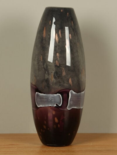 Vase – Lila – Glas – Grau/Lila