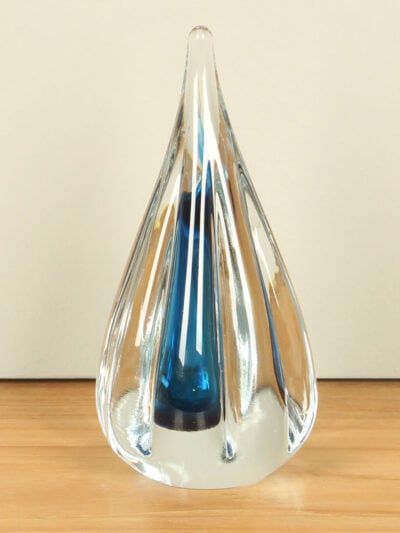 Glaskunst – Blau – Glas – Tropfen – 14x7x7 cm