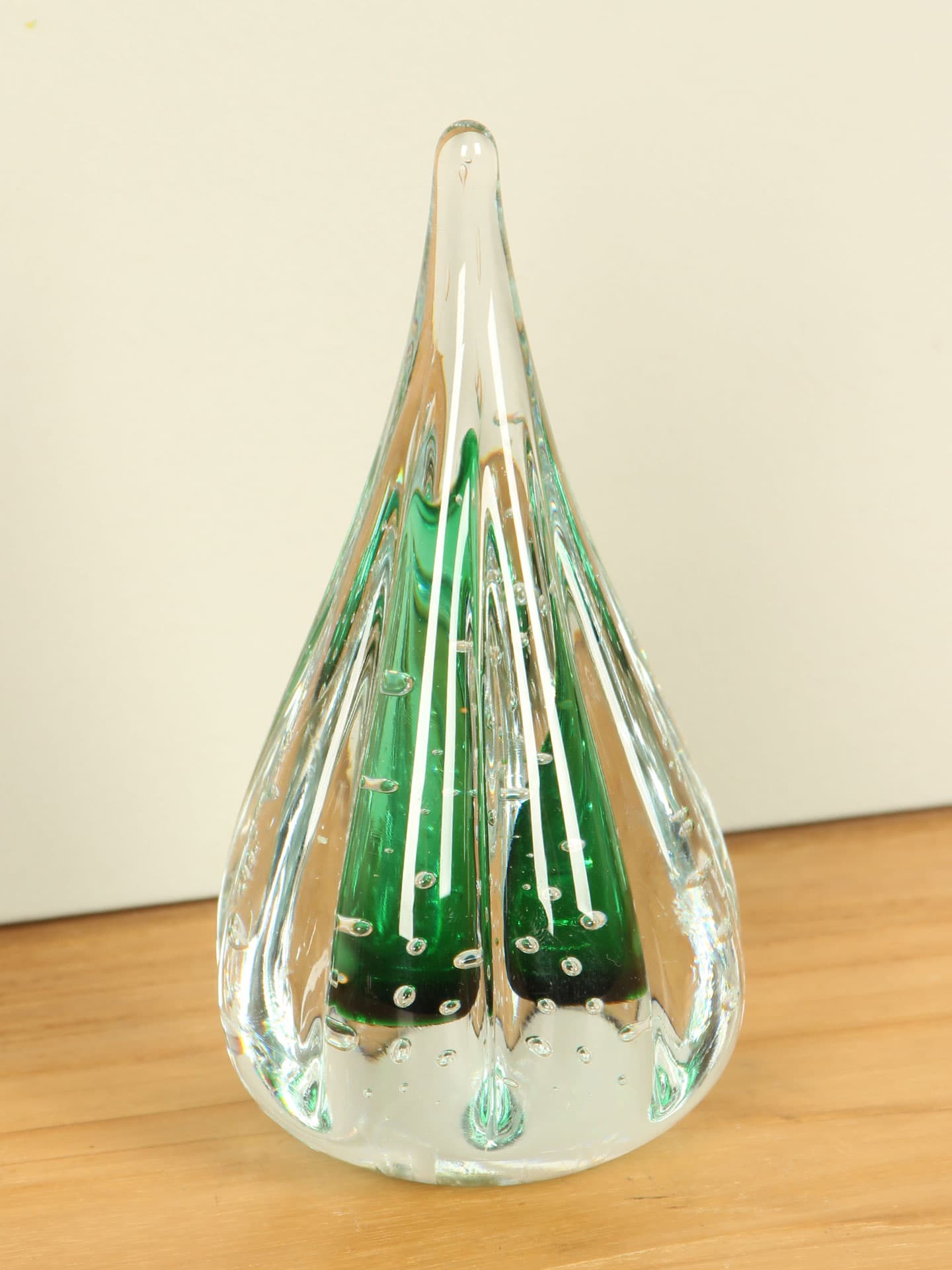 Glaskunst - Grün - Glas - Tropfen - 14x7x7 cm – Bild 2