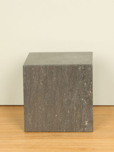 Sockel / Säule – Geseifter Blaustein – Chinesischer Hartstein – 15x15x15 cm