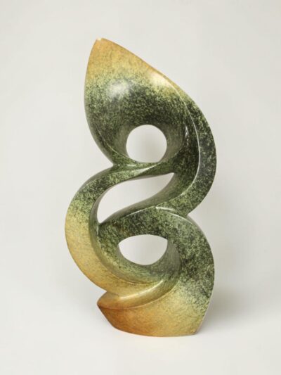 Gartenfigur – Cheetah Jade – Grün – Naturstein – Enduring – 50x25x18 cm
